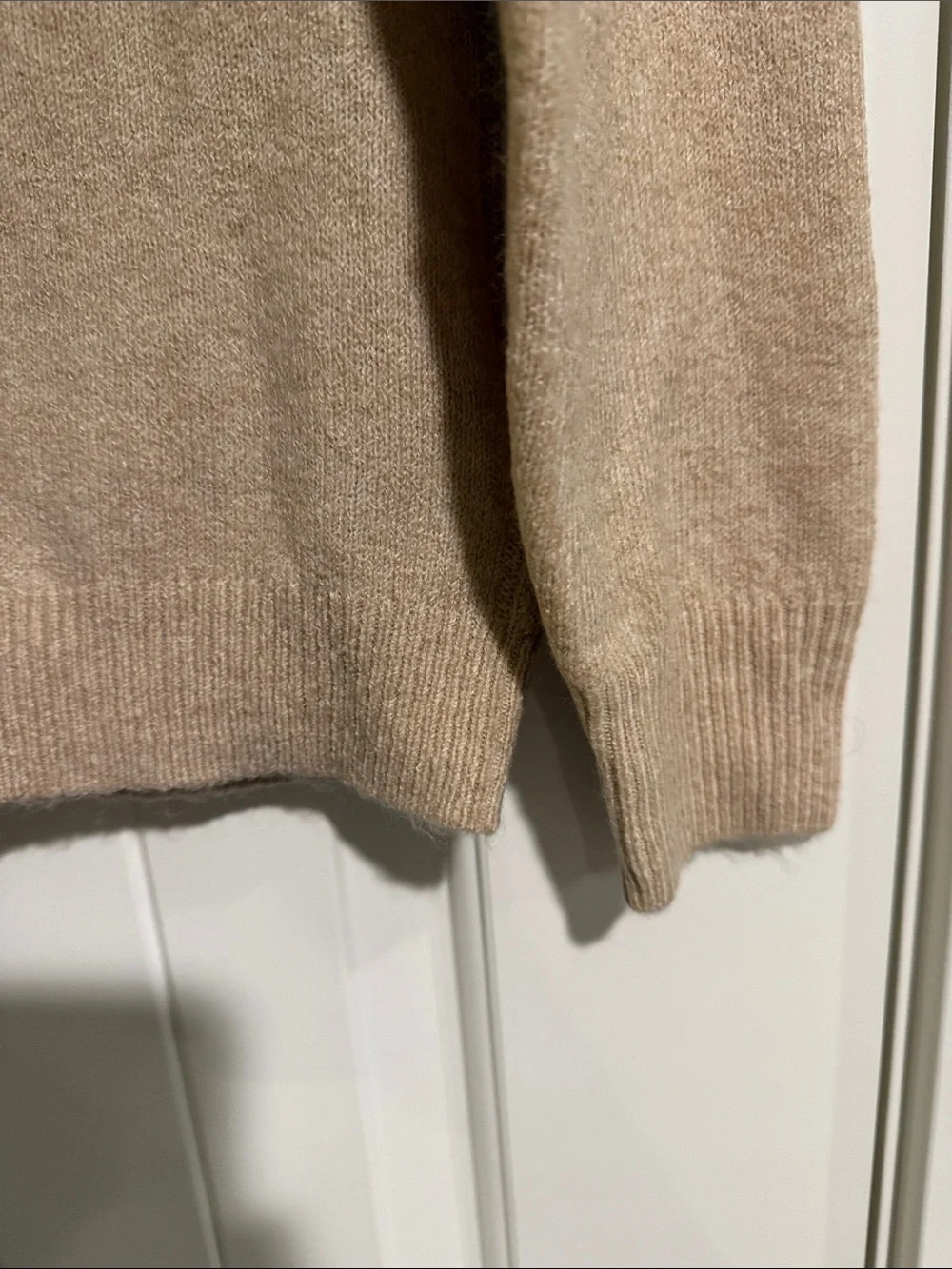 Beige Ice Skate Knit Sweater